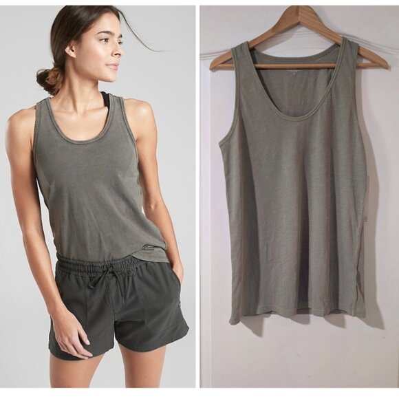 Athleta | Organic Daily Tank In Shadow Olive - Picture 1 of 9